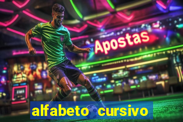 alfabeto cursivo pontilhado para imprimir pdf